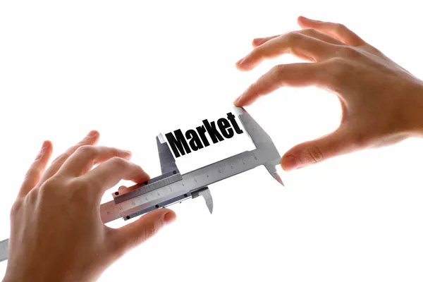 De omvang van onze markt — Stockfoto