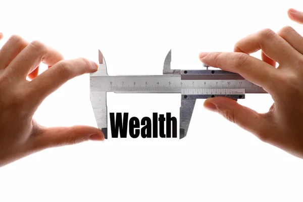 The size of our wealth — Stock Photo, Image