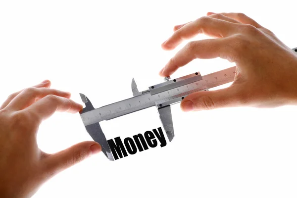 O tamanho do nosso dinheiro — Fotografia de Stock