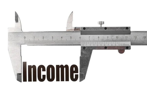 De grootte van onze inkomsten — Stockfoto