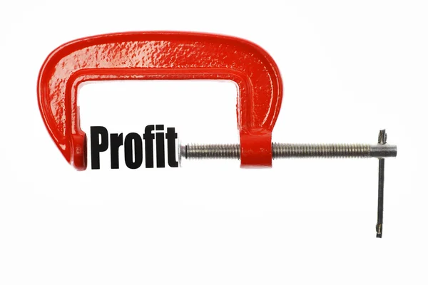 Compress the profit — Stock Photo, Image