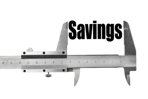 Medir nuestros ahorros — Foto de Stock