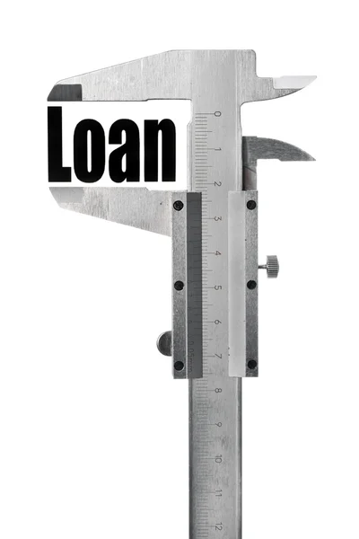 Measuring out loan — Stock Photo, Image