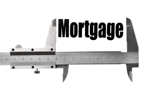 Messung der Hypothek — Stockfoto
