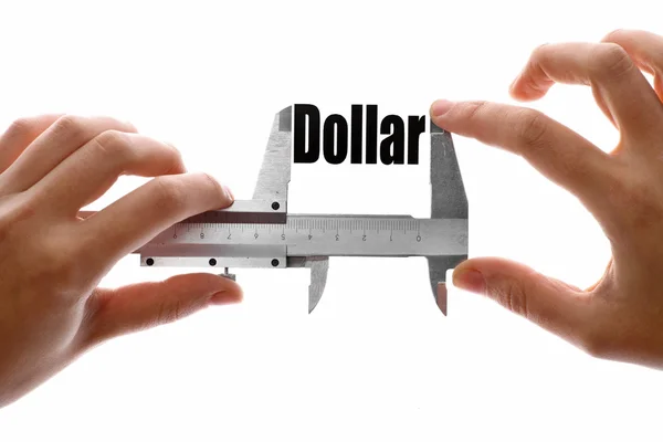 Measuring the Dollar — Stock Photo, Image
