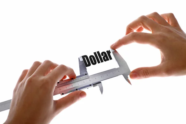 Measuring the Dollar — Stock Photo, Image