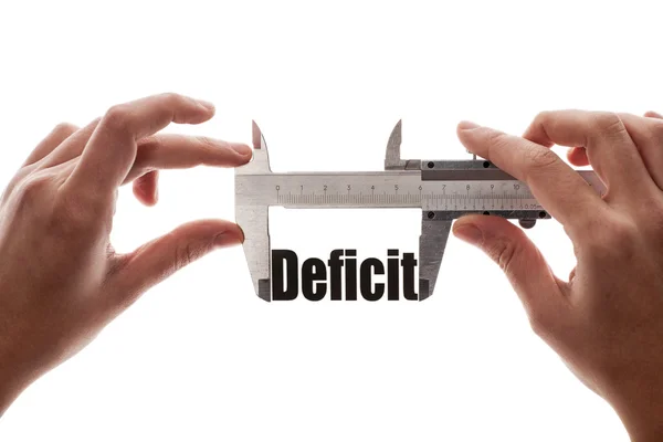 Dimensão do défice — Fotografia de Stock