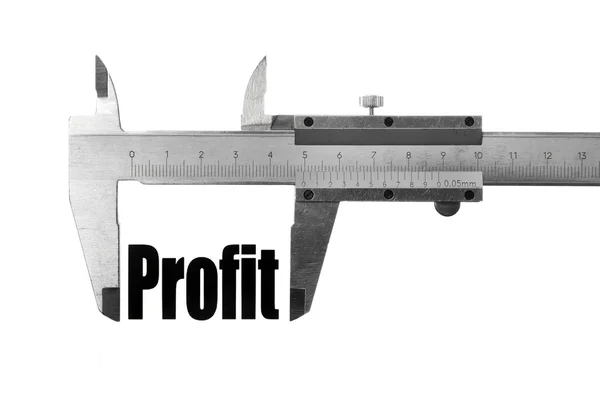 Measuring profit — Stock Photo, Image