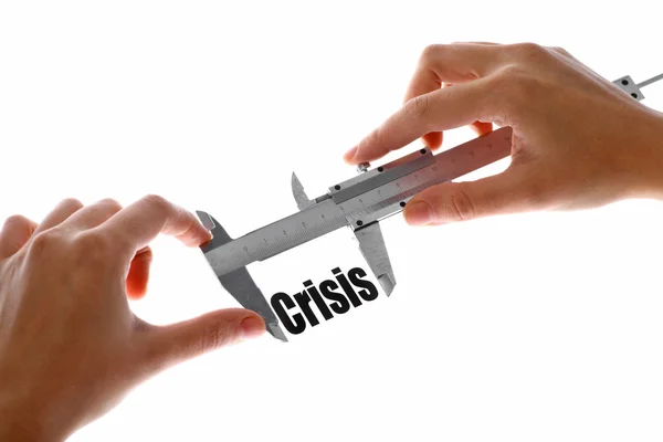 Storleken på krisen — Stockfoto