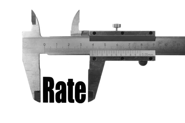 The size of our rate — Stock Photo, Image