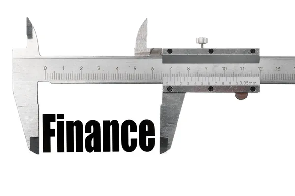 Размеры наших финансов — стоковое фото