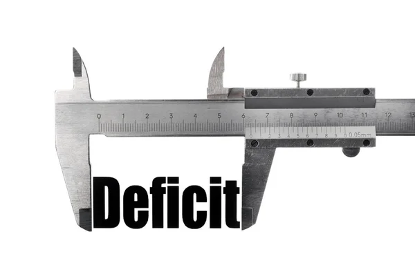 Размер дефицита — стоковое фото