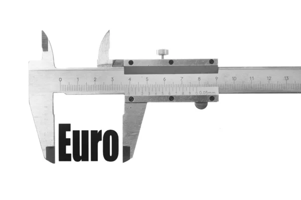 Измерение евро — стоковое фото