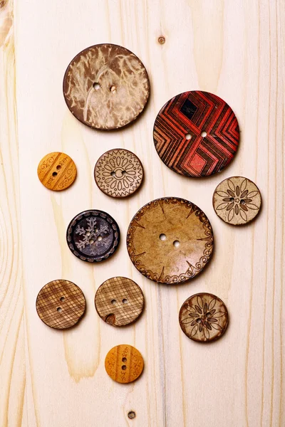 Butoane din lemn — Fotografie, imagine de stoc