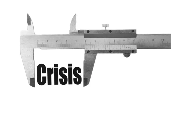 Размер кризиса — стоковое фото