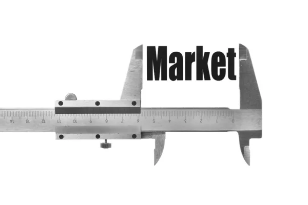 O tamanho do nosso mercado — Fotografia de Stock
