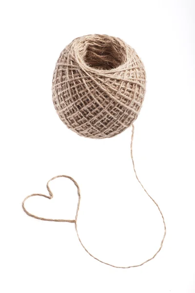 绳子的心 — 图库照片