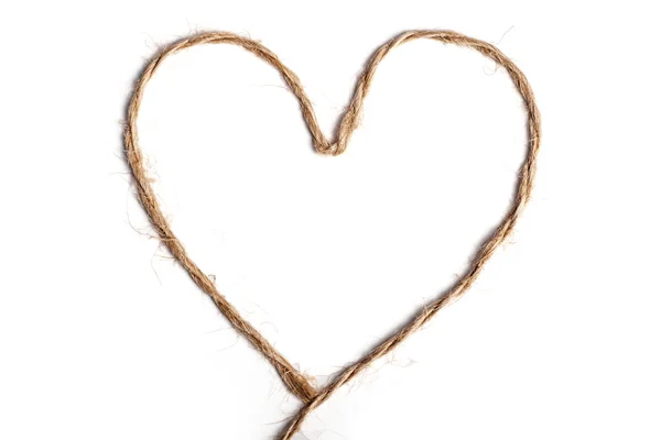 Rope heart — Stock Photo, Image