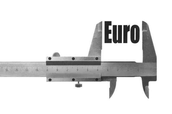 Измерение евро — стоковое фото