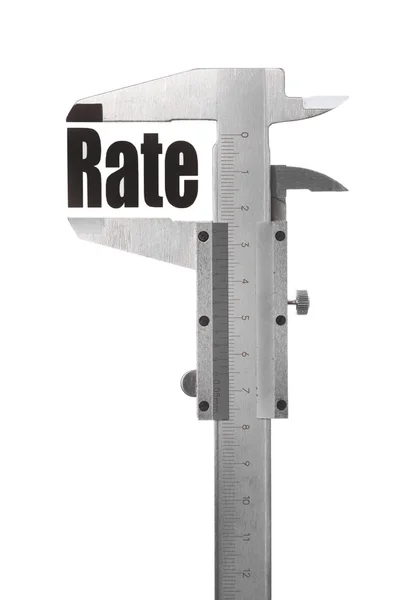 The size of our rate — Stock Photo, Image