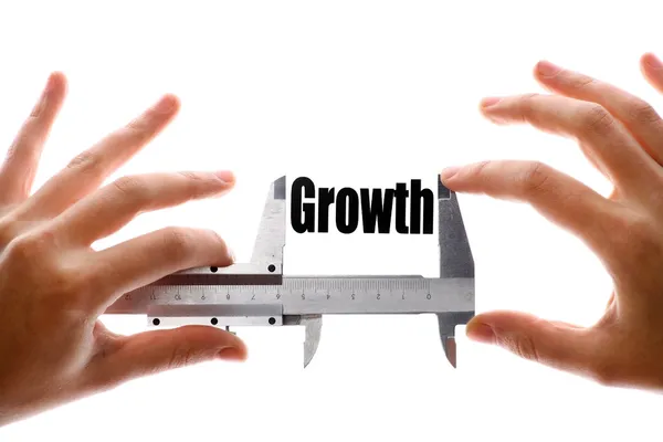 Measuring growth — Stock Photo, Image