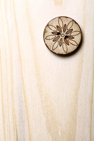 Drewniane guziki — Zdjęcie stockowe