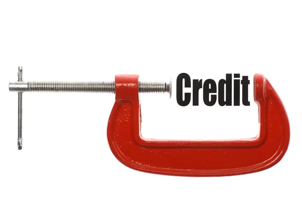 Kredi sıkıştırma — Stok fotoğraf