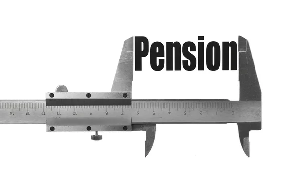 Storleken på vår pension — Stockfoto