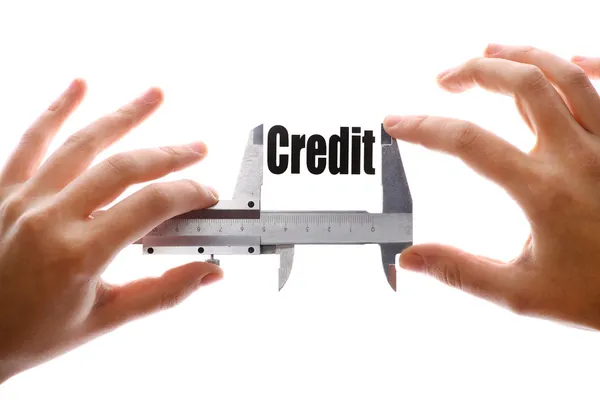 ¿Qué tan grande es nuestro crédito — Foto de Stock