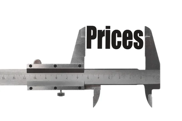 The size of our prices — Stock Photo, Image