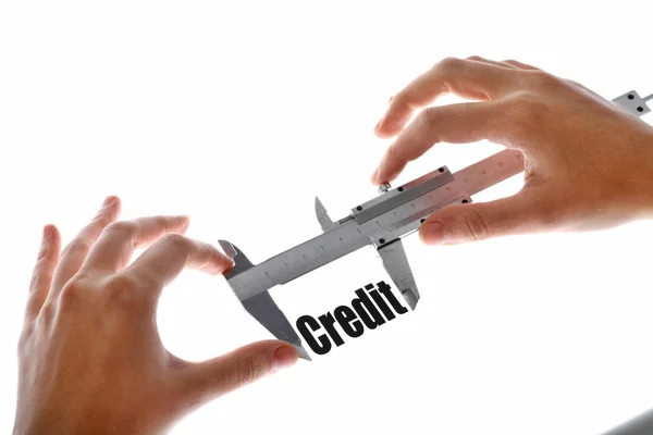 How big is our credit — Stock Photo, Image