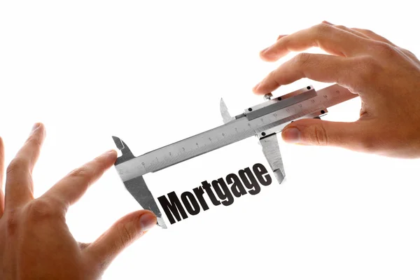 Pomiar kredytów hipotecznych — Zdjęcie stockowe