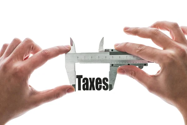 Размер наших налогов — стоковое фото