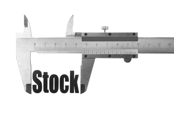 Meten van de voorraad — Stockfoto