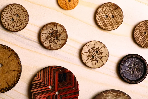 Wooden buttons — Stock Photo, Image