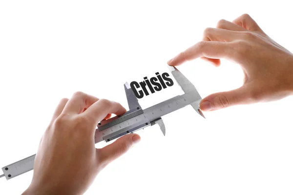 The size of crisis — Stock Photo, Image