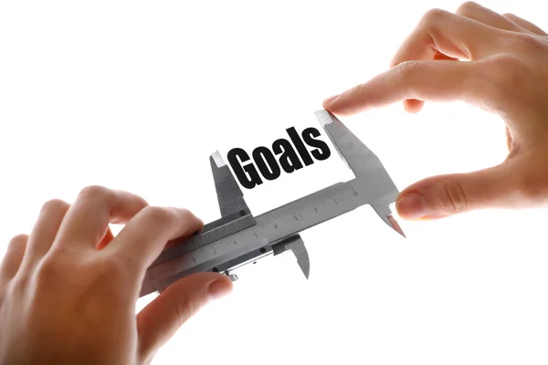 Measuring goals — Stock Photo, Image