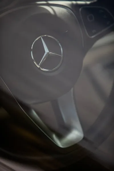 Bukarest Rumänien Oktober 2021 Illustrativ Redaktionell Bild Mercedes Benz Logotyp — Stockfoto