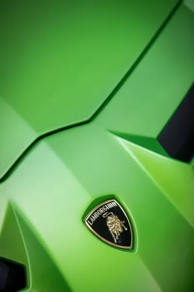 Bukarest Rumänien Oktober 2021 Illustrativ Redaktionell Bild Lamborghini Logotypen Bil — Stockfoto