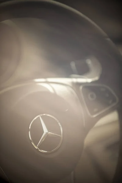 Bukarest Rumänien Oktober 2021 Illustrativ Redaktionell Bild Mercedes Benz Logotyp — Stockfoto