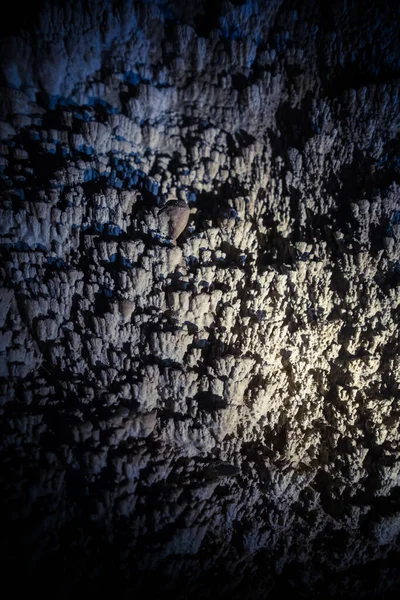 Pequenas Formações Rochosas Parede Uma Caverna — Fotografia de Stock