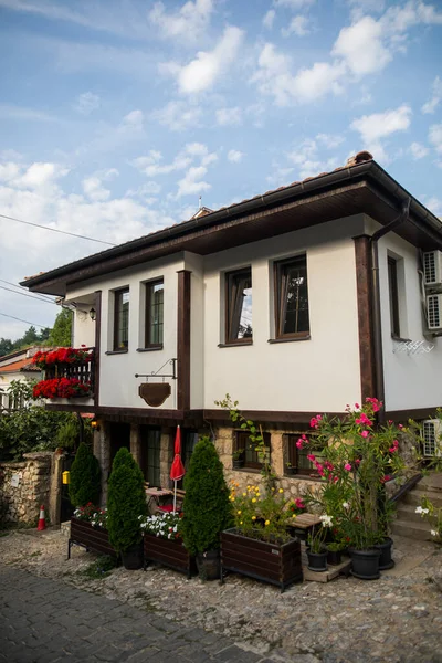 Traditionelles Haus Der Altstadt Von Ohrid Nordmakedonien — Stockfoto