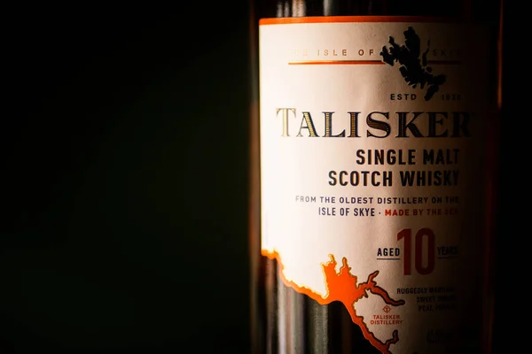 Bucharest Romania December 2021 Illustrative Editorial Image Talisker Single Malt — Stock Photo, Image