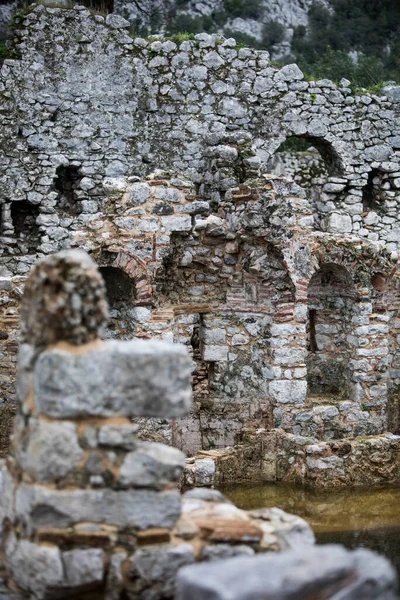 Ruinerna Staden Olympos Nära Den Turkiska Byn Cirali Provinsen Antalya — Stockfoto