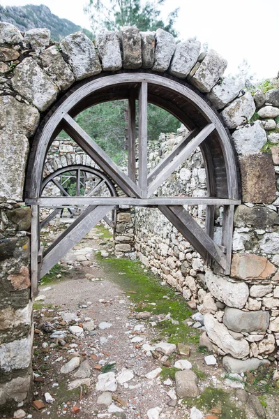 Ruinerna Staden Olympos Nära Den Turkiska Byn Cirali Provinsen Antalya — Stockfoto