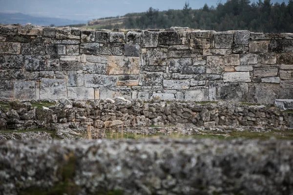 Gamla Stadsruiner Hierapolis Pamukkale Nära Denizli Turkiet — Stockfoto