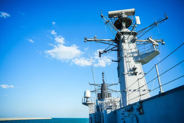 Image Military Radar Air Surveillance Navy Ship Tower — Fotografia de Stock