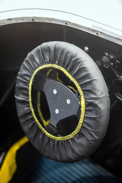 Close Shot Race Car Steering Wheel Cover — Stockfoto