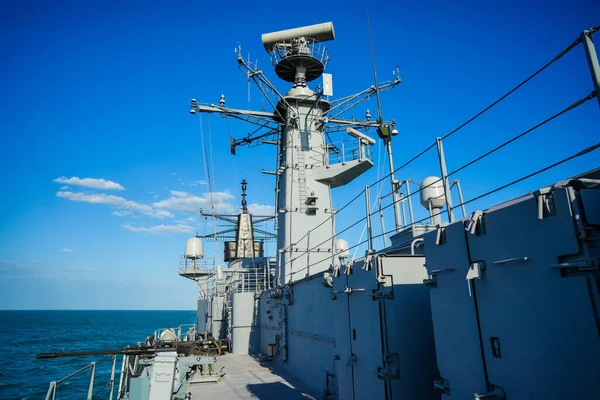 Image Military Radar Air Surveillance Navy Ship Tower — Foto de Stock