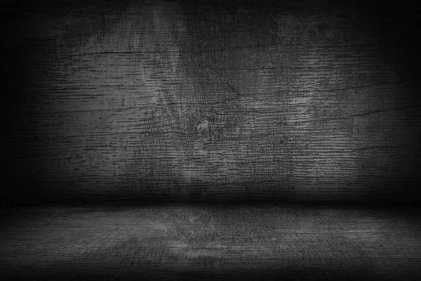 Light and dark gray wall and brown wooden floor decoration for textured background. — Stock Photo, Image